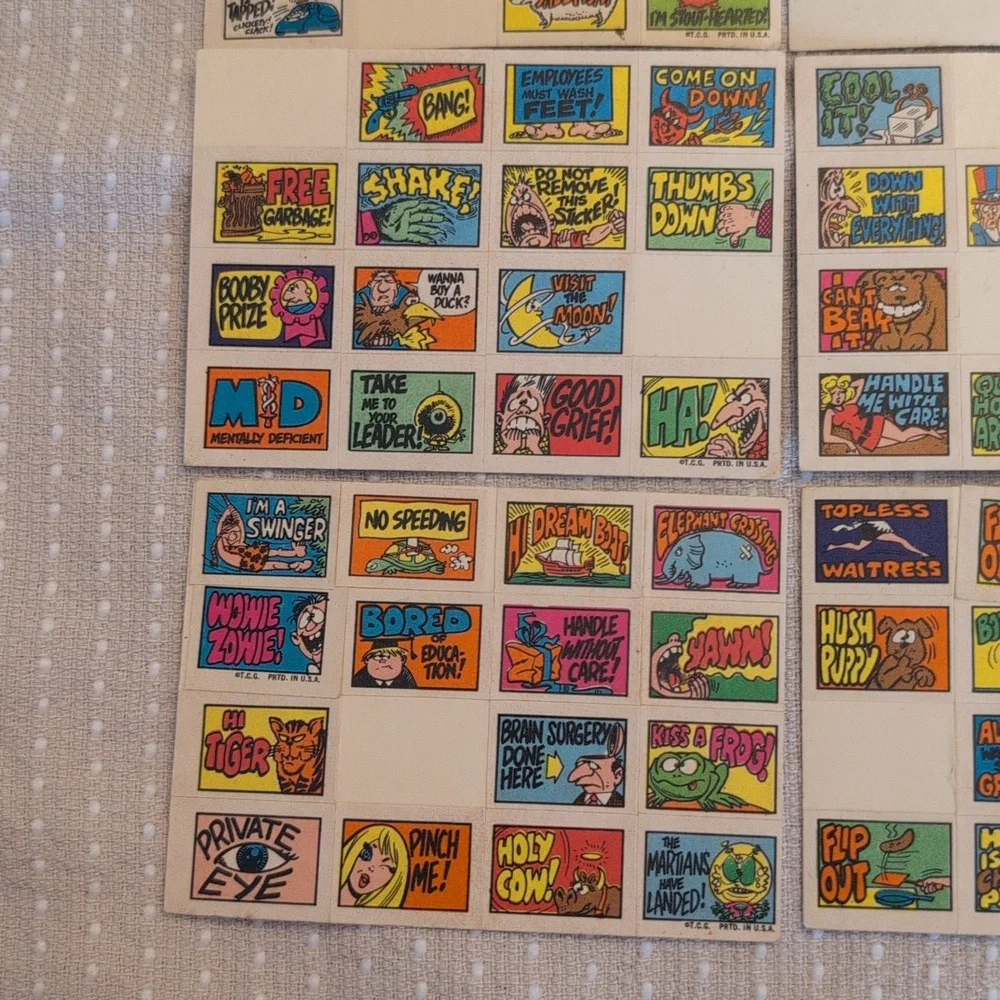 1970 Topps Stacks of Stickers